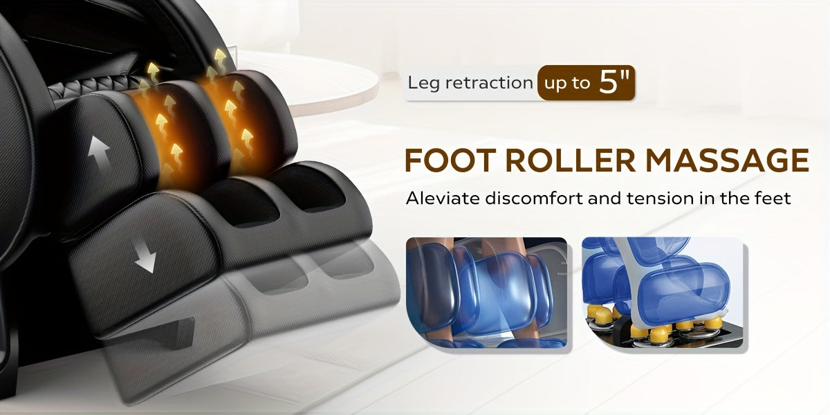 BILITOK Massage Recliner Chair Zero Gravity Full Body, Recliner Chair with Foot Massage, Air Bags, Heats, Speaker, Massage Chair for My Older Placed,  Adjustable Reclining Chair, Luxury Massage Seating, Highquality Upholstery