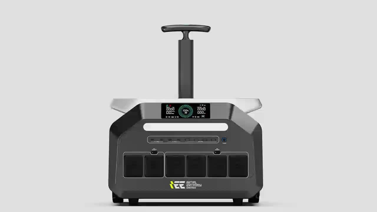 IEE P3200 Power Station 200W 400W Solar Panel (Optional), 2048Wh/3200W (6400Peak) Solar Generator, 1800W Super Fast Charging, LiFePO4 Battery, APP Control Emergency Power Station for Home, Camping, Power Outages