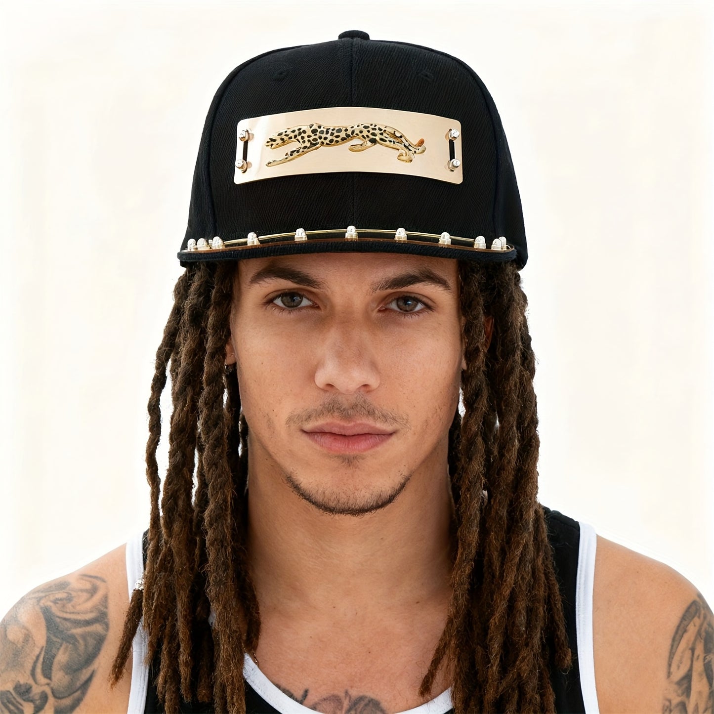 1pc Men'S Fashion Hip-Hop Street Dance Performance Baseball Cap - Casual Style, 100% Polyester, Lightweight, Animal Print, Non-Stretch Fabric - For Men - Suitable for Streetwear, Dance, Casual Occasions - Perfect Gift for Fas