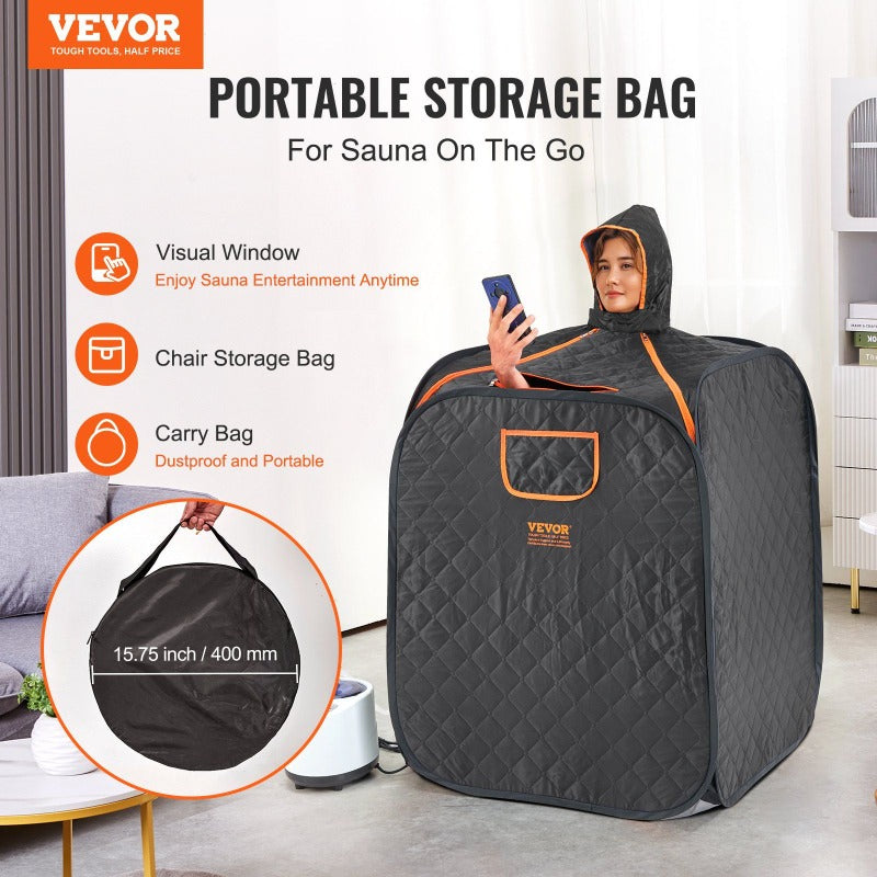 Join the Craze Portable Steam Sauna Tent 1200W Personal Spa Loss Weight Detox Therapy Last Few Left