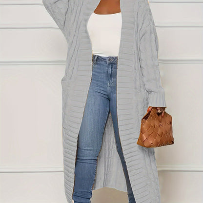 [Cardigan Sweater] Plus Size - Plus Size Cardigan Sweater A23A062