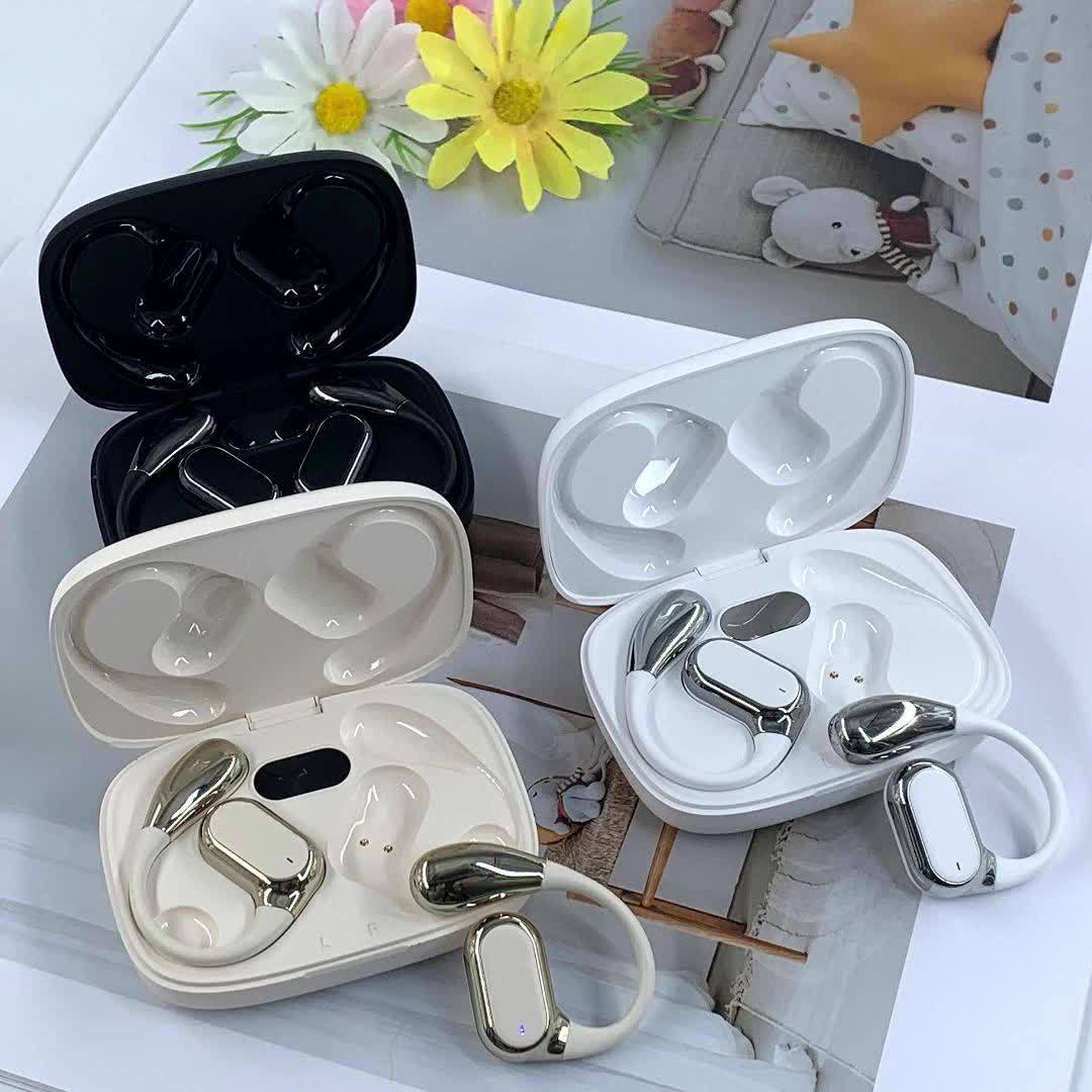 NEW SENYANG 2025 New Style True Wireless On-Ear Earpods Music None-In-Ear Headset Gaming Couples Earbuds Video TWS HIFI Bass 9D Stereo HD Calling Earphones for Android for, Couples Headphones, Open Ear Design, Comfortable Fit