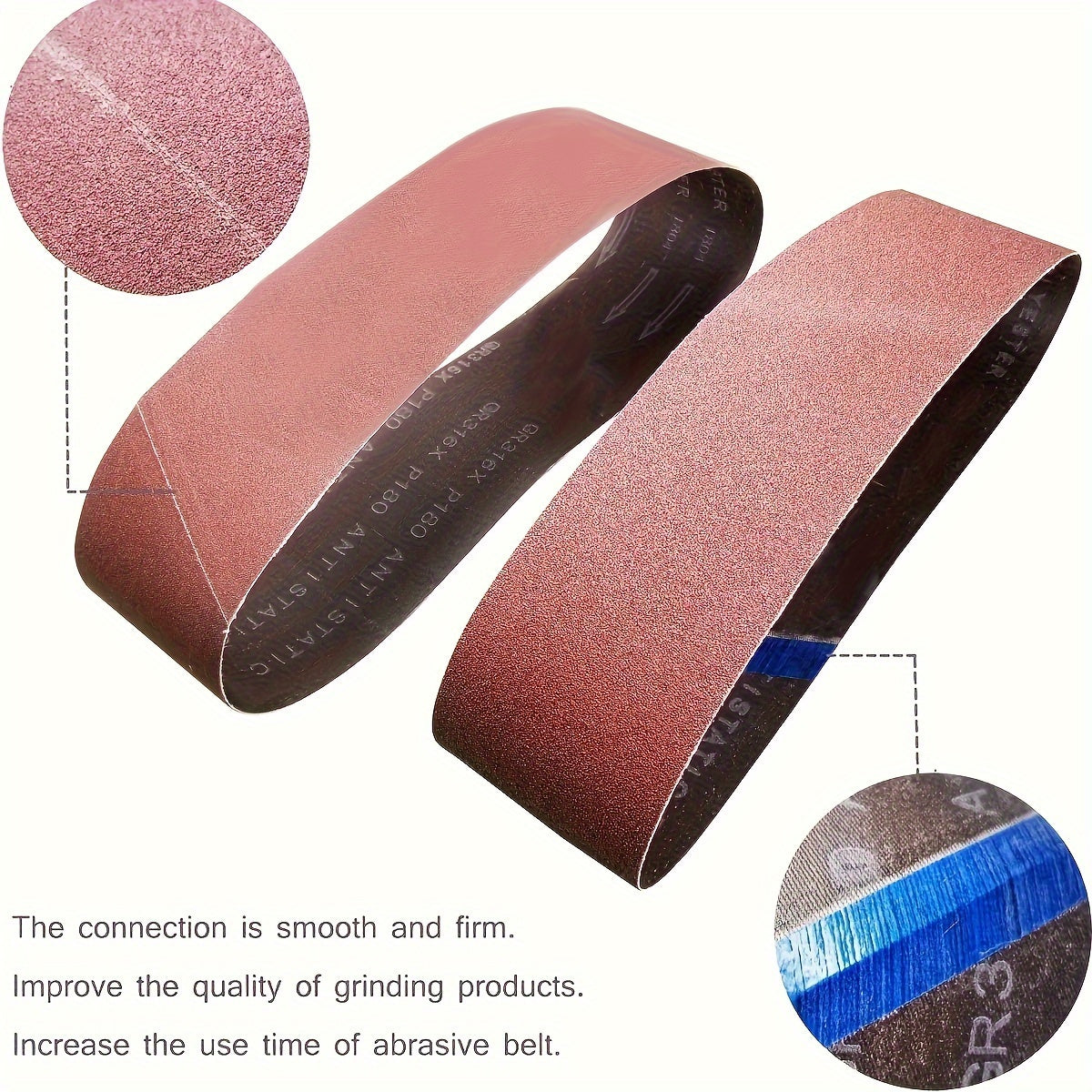 12pcs Sanding Belt Set, 4x36 Inches, Aluminum Oxide Grit 60/80/120/150/240/400, High-Quality Sandpaper Strips with Nylon and Cloth Backing, Suitable for Portable Grinding Tools, All-Season Use. Christmas, Halloween Party Supp