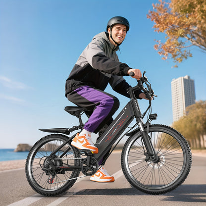 Adult Electric Bike - 749W Motor, 48V 10.4AH Battery, 22MPH & Up to 55 Miles Range! Equipped with LCD Display, Dual Suspension, 365 lbs Load Capacity, Perfect for Commuting and Off-Road Adventures.