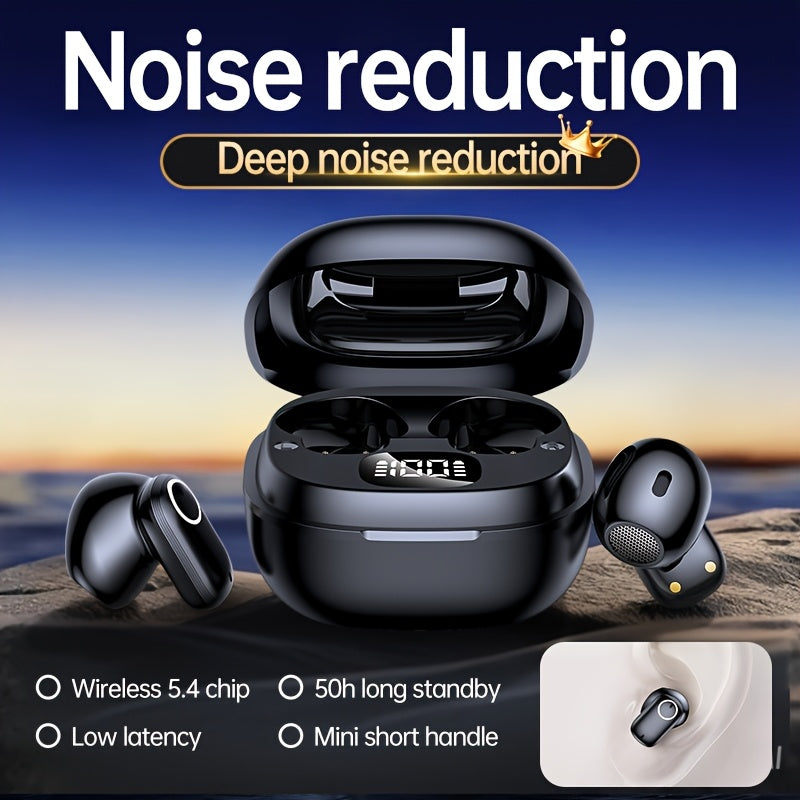 ACER TWS Wireless Earbuds with Deep Noise Reduction - 50h Long Standby, Low Latency, HIFI Stereo Sound, Touch Control, Rechargeable Lithium Battery, Ideal for Running & Sports, Sports Headphones|Ergonomic Design|Durable Plast