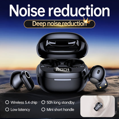 ACER TWS Wireless Earbuds with Deep Noise Reduction - 50h Long Standby, Low Latency, HIFI Stereo Sound, Touch Control, Rechargeable Lithium Battery, Ideal for Running & Sports, Sports Headphones|Ergonomic Design|Durable Plast