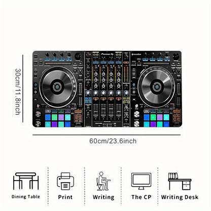 Pioneer DJ DDJ-SX3 Themed Mouse Pad - Non-Slip Rubber Base, Durable Polyester, DDJ-SX3 Graphic Design |Ideal for Pro DJs, Music Producers, Home Studios & Offices - Vibrant Desk Decor, Gaming Accessory