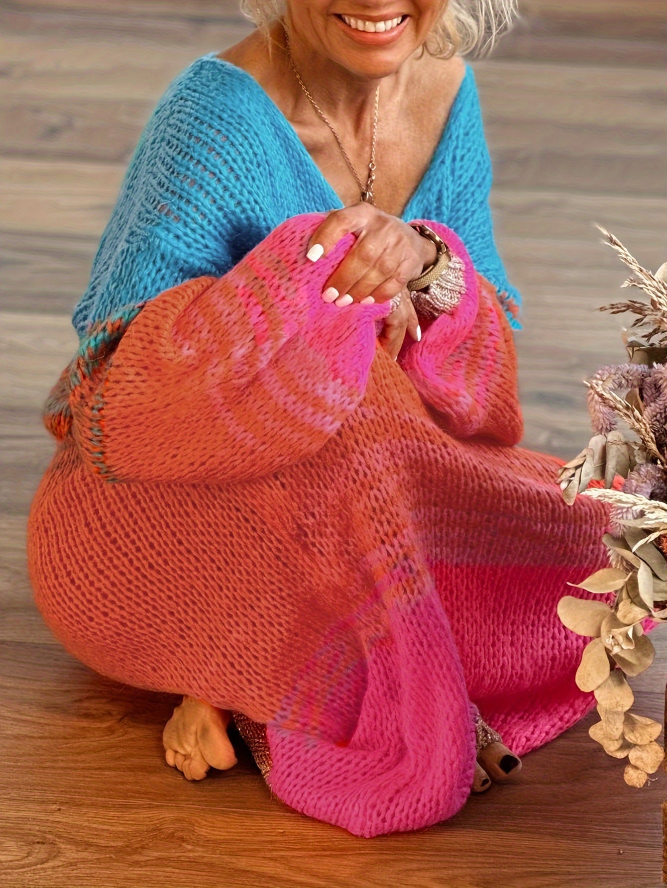 New Arrival Women's Urban Casual Color Block Dress