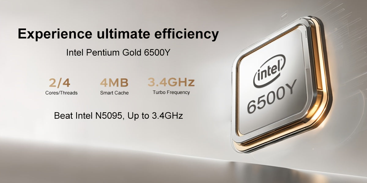 RNRUO 15.6-inch New Ultra-thin Laptop with Pentium 6500Y Processor, 8GB RAM SO-DIMM * 2 256GB SSD, Supports Dual Screen 4K High-definition Resolution, Stereo Four Speakers, TYPE-C Charging And PD Fast Charging, Rich Computer
