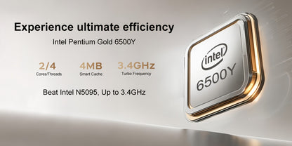 RNRUO 15.6-inch New Ultra-thin Laptop with Pentium 6500Y Processor, 8GB RAM SO-DIMM * 2 256GB SSD, Supports Dual Screen 4K High-definition Resolution, Stereo Four Speakers, TYPE-C Charging And PD Fast Charging, Rich Computer