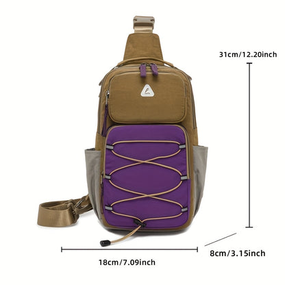 Unisex Fashion Anti-Theft Crossbody Bag - Lightweight Oxford Material, Secure Zip Closure, Adjustable Strap, Perfect for Travel & Everyday Use, Crossbody Ba