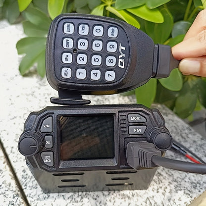 QYT Dual Band VHF/UHF 12V High-Power Mobile Transceiver Two-Way Radio with Remote Kill/Activate, PC Programming, Cigarette Lighter Power & No Battery Required - 136-174MHz & 400-480MHz for General Driving Positions