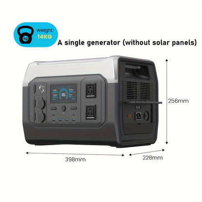 100W Solarpanels Without Bag And Generator/320, 000mAh Power Bank. LiFePO4 Battery UPS, Multi-connector, Durable And Compact Design-portable Camping, Outdoor Charging, Reliable Power Support, Essential for RV Travel, Christma