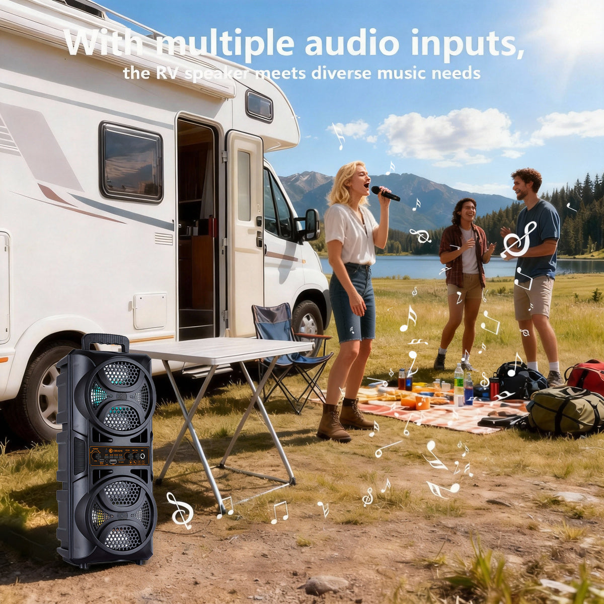 Wireless Speaker, Bluetooth, Dual Pairing, 2400mAh Battery, Subwoofer and Stereo, USB-C Charging, Suitable for Smartphones/tablets, Home/office/party Use, Wireless Ribbon Speaker, Home Audio, Stylish Audio, Premium Finish, Id