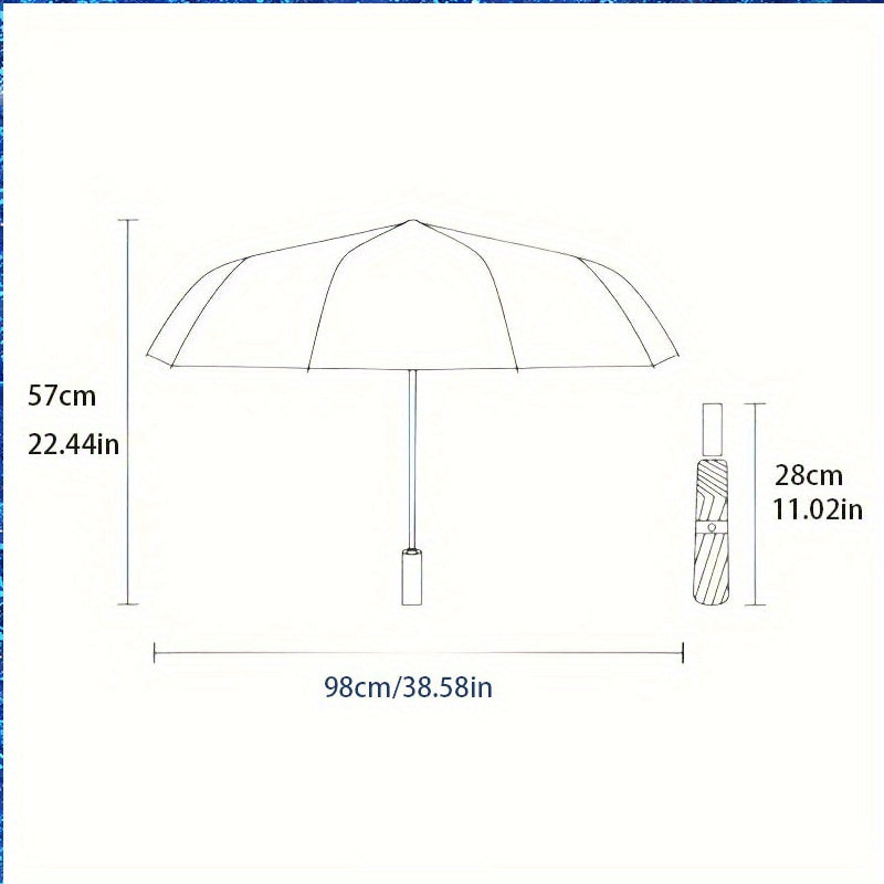Stitch Star 4 Folding automatic automatic umbrella 8-rib iron frame plastic handle folding automatic umbrella portable travel design holiday gift decoration for friends and family