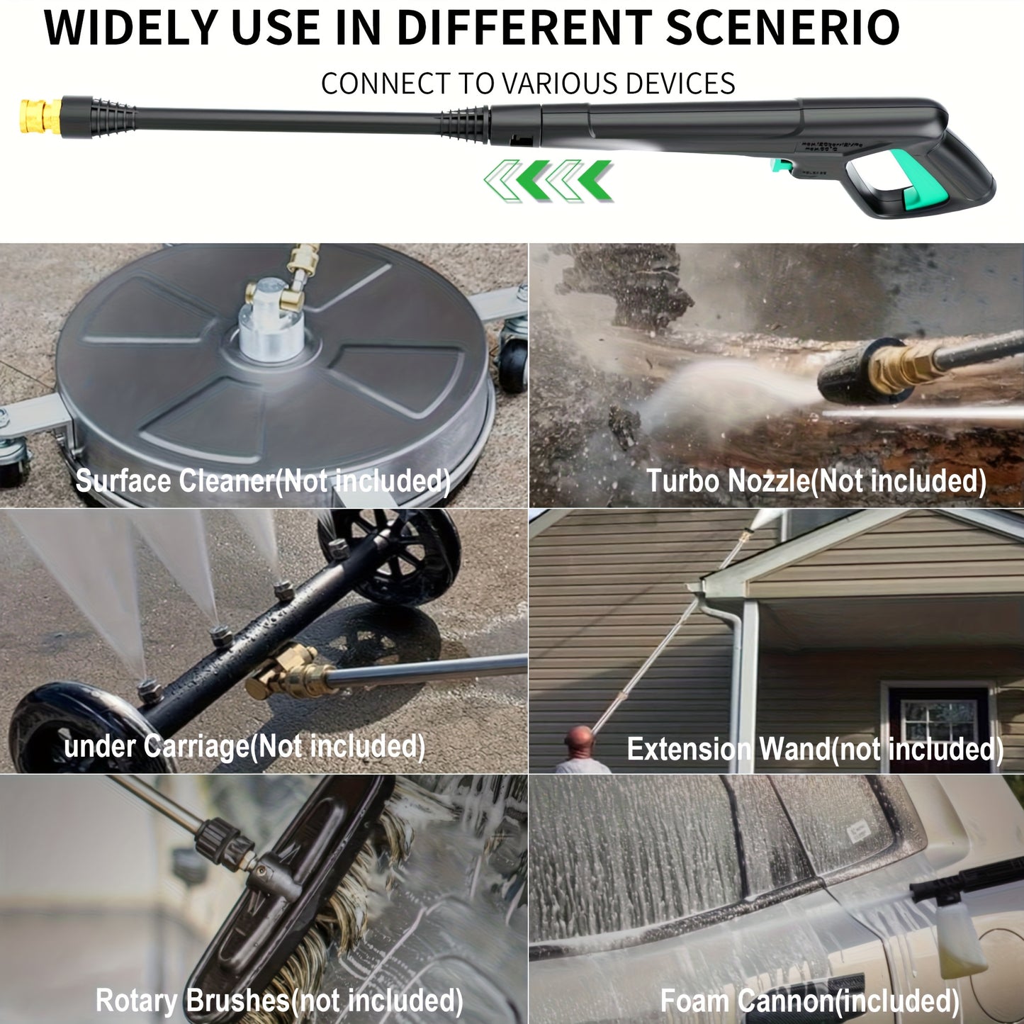 2025Upgraded Electric Pressure Washer, 4500 PSI 3.2 GPM Power Washer with 4 Quick Connect Nozzles, Inlet Hose & Filter& Foam Cannon for Cars/Fences/Driveways/Home Cleaning