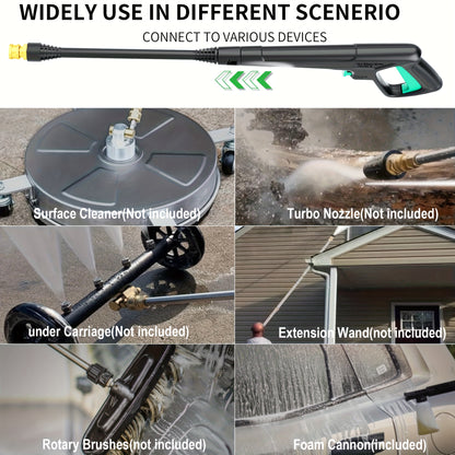 2025Upgraded Electric Pressure Washer, 4500 PSI 3.2 GPM Power Washer with 4 Quick Connect Nozzles, Inlet Hose & Filter& Foam Cannon for Cars/Fences/Driveways/Home Cleaning