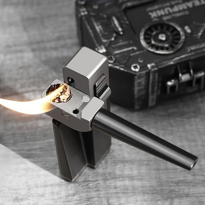 JOBON Butane Lighter, Jet  Flame, Comes with A Premium Gift Box And Adjustable Buttons, Suitable for Christmas, Holidays, Birthdays, Outdoor Picnics, Kitchens, And Men's Essential Lightweight Grip (without Butane Inflation)