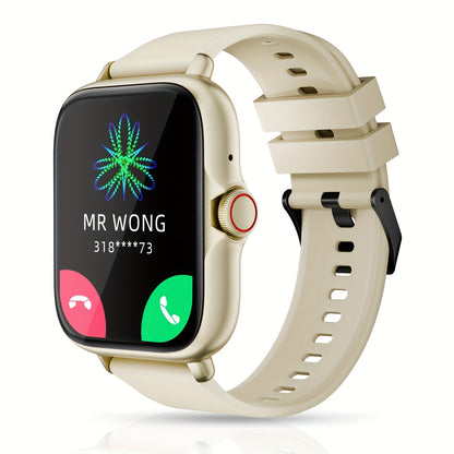 Multifunctional Sports Smart Watch for Men & Women, 1.83'' Full Touch Screen with Wireless Calling & Messaging, Pedometer, Fitness Tracker Smartwatch, for iPhone Android Cell Phones, Smartbands Fitness Watch for Women Men Fri