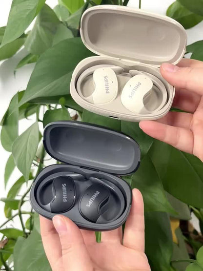 PHILIPS True Wireless Earbuds - Stereo Surround Sound, ENC Noise Cancellation, Touch Controls & Built-in Mic | 24H Polymer Battery, USB-C Fast Charging Case | Lightweight Comfort For Commuting, Workouts & Daily Use TAT2708