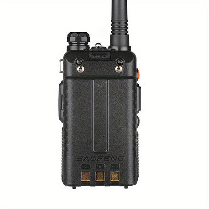 BAOFENG Upgraded UV-5R Dual Band 10 Km Long Range Two-Way Radio BF-UV5RT FM Transceiver Suitable for Car Driving, Outdoor Camping, Wilderness Hunting etc, Without Battery