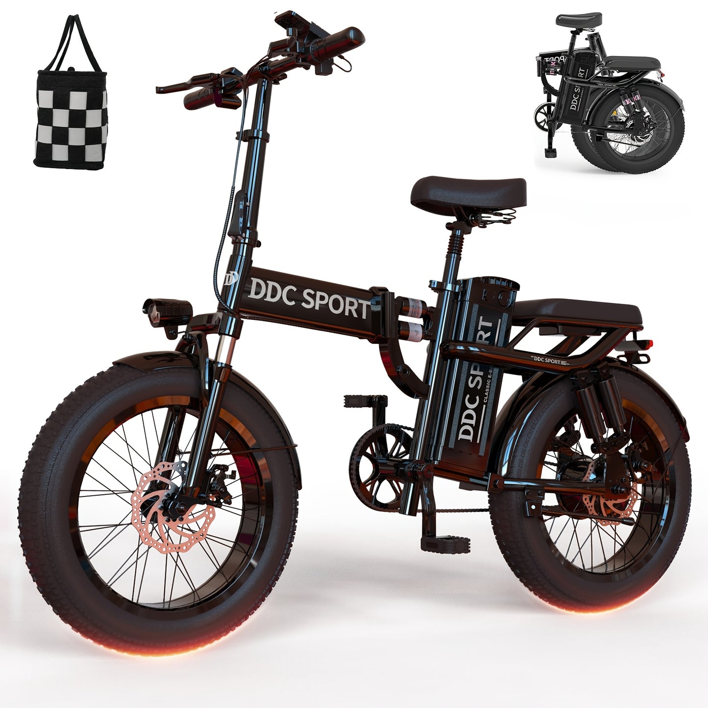 ECLIO F02 Electric Bike for Adults, 20"×4" Tire Ebike, Electric Bicycle with 48V 13Ah Removable Battery, 749W Brushless Motor, 20MPH EBike, 80-Mile Range for All Terrain, Dual Suspension and Hydraulic Brakes