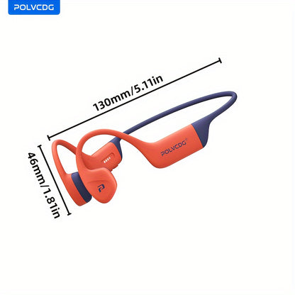 POLVCDG Audio new upgrade sound sense 2.0 X16 wireless bone conduction headset, professional sweat and, clear talk with microphone, magnetic charging port long life, large memory wireless/MP3 dual-mode one-click switch, suita