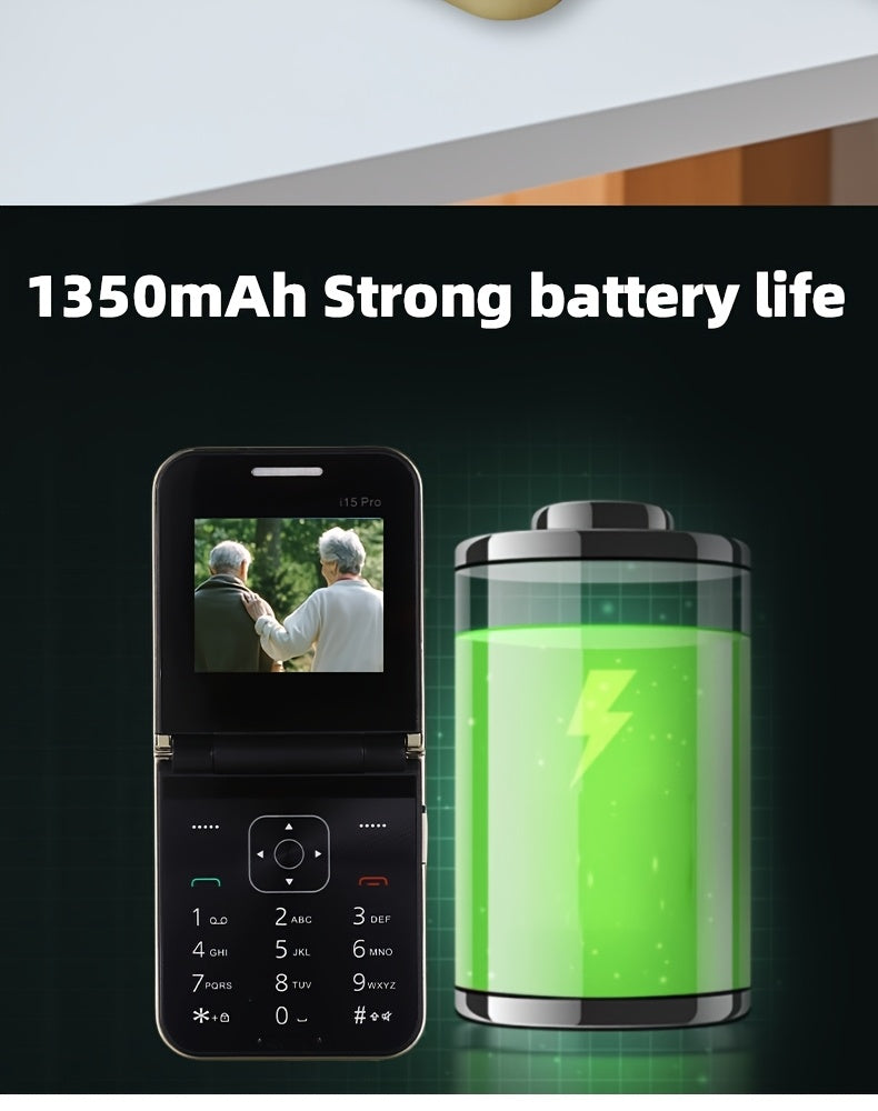 Innovative Mini Pocket Phone | Lightweight, Dual-Sim, Long Standby Time, 2G Network, Multi-Language Support, Foldable Design, Basic Communication Features, Android Os, Battery, Usb Type-C Charging