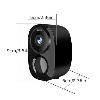4pcs/6pcs/8pcs Black Solar Powered 4K Wireless Outdoor Security Surveillance Camera, Artificial Intelligence Motion Detection, Two-way Voice Call, Color And Infrared Night Vision,.