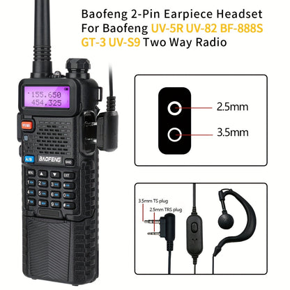 Baofeng 8W High Power Amateur Radio Full Set - Dual Band VHF/UHF Walkie Talkie with 3800mAh, AR-771 High Gain Antenna & Headphone System, Long Range Two-Way Radio for Ham Operators,, Emergency, ()