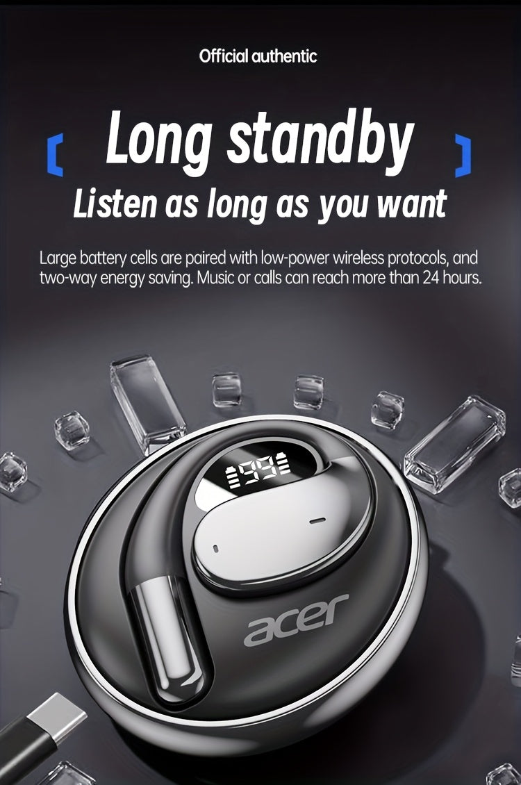 TWS Wireless Headphones with Noise Cancelling for Calls, Sports & Running In-Ear Design, Lightweight Touch Control, Long Battery Life, HIFI Sound, Compatible With Mobile Phones, Tablets, And Laptops With Charging Case