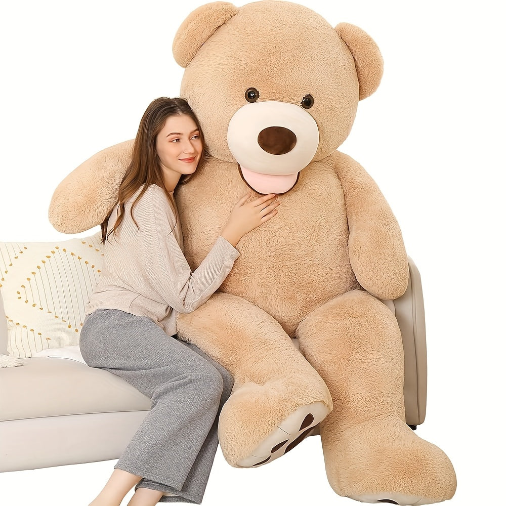 MorisMos Giant Teddy Bear Plush 5 Feet, Life Size Huge Teddy Bears for Girlfriend Boyfriend, 5 Foot Large Bear Gifts, Baby Shower, Birthday, Anniversary Gift, Romantic Gift, Oversized Stuffed Animal, Cute Plushie, Highquality
