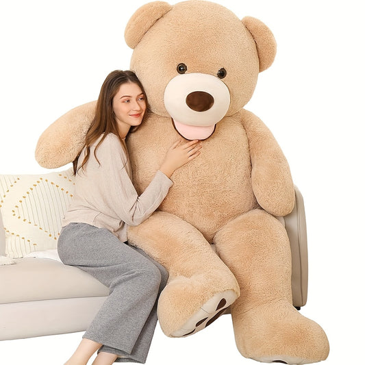 MorisMos Giant Teddy Bear Plush 5 Feet, Life Size Huge Teddy Bears for Girlfriend Boyfriend, 5 Foot Large Bear Gifts, Baby Shower, Birthday, Anniversary Gift, Romantic Gift, Oversized Stuffed Animal, Cute Plushie, Highquality