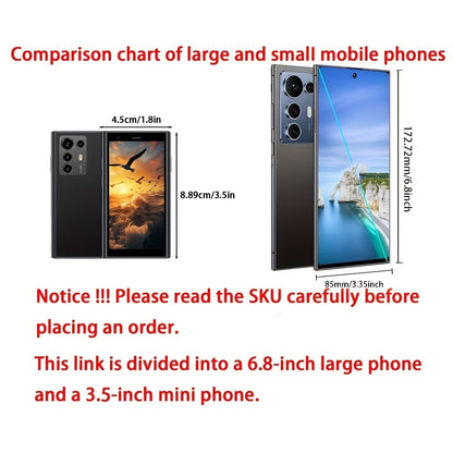S25 Ultra 2026 unlocked phone, 12GB+256GB storage, 6.8-inch HD screen, dual SIM card stability, GPS, professional camera system, responsive stylus pen, USB-C fast charging, top-tier performance, comes with a 3.5-inch mini poc