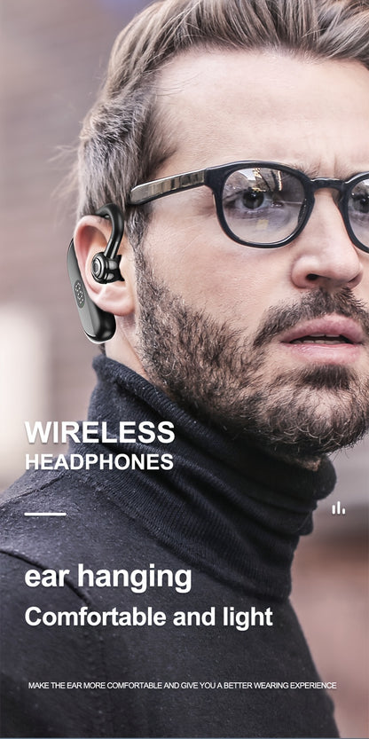 Wireless Headphones with Microphone, Hands-Free Noise Cancelling Earphones for Business & Driving, Wireless Headset with Microphone, Handsfree Noise Canceling Talking Business Driving