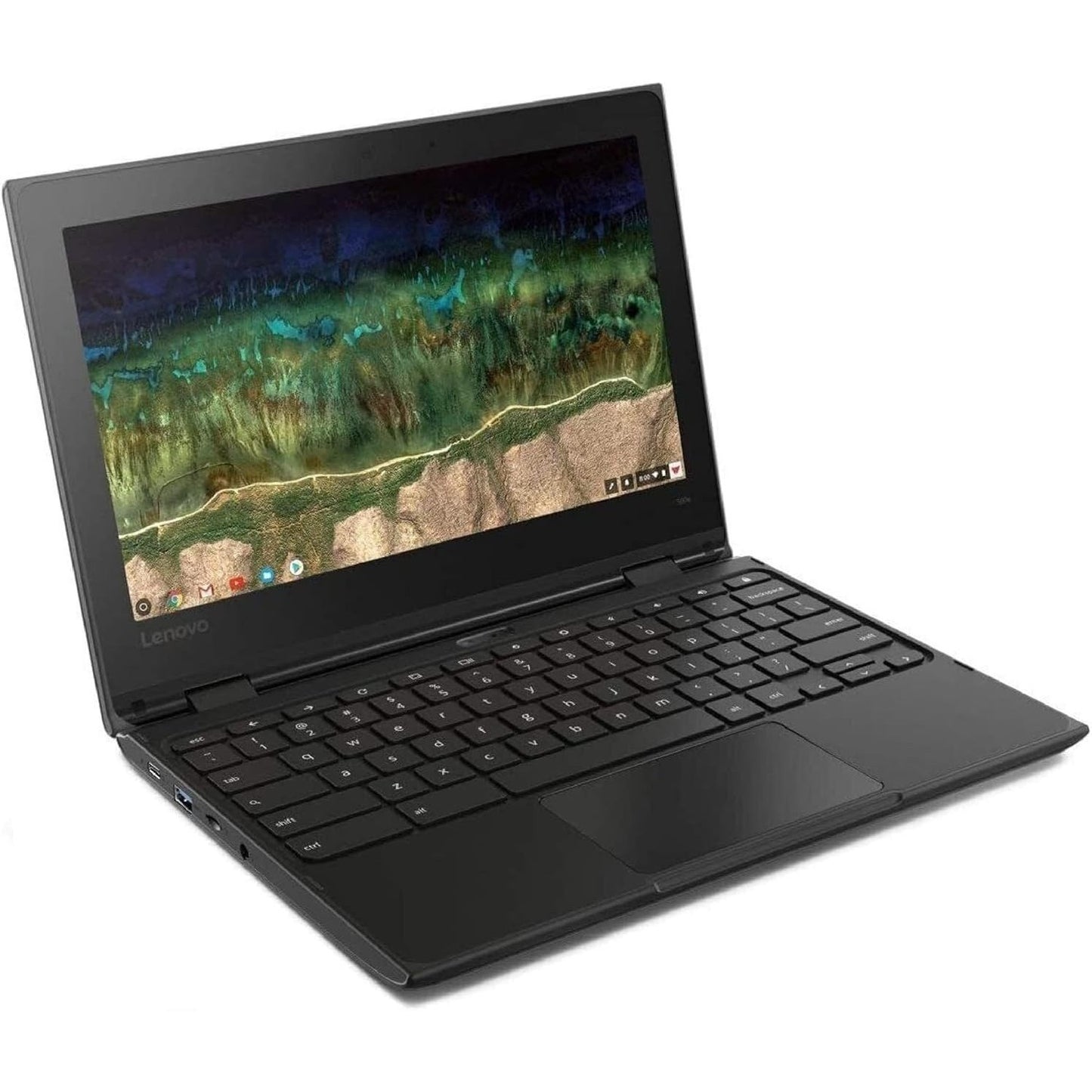 Lenovo 500e Chromebook 2-in-1 Laptop, 11.6in HD Touch, Intel Celeron N3450, 4 GB RAM, 32GB eMMC Drive, Webcam, Chrome OS Refurbished