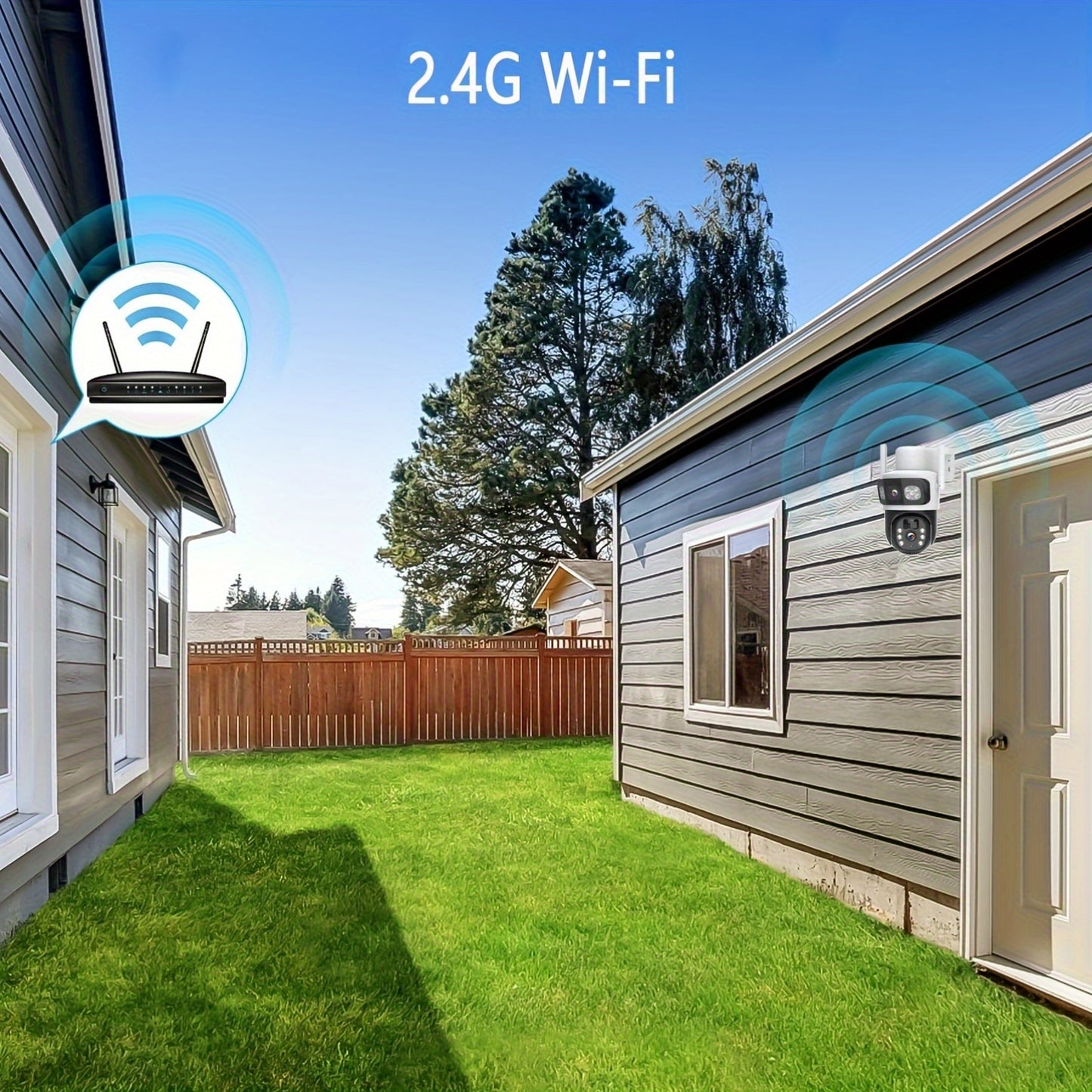 5pcs Solar-powered Security Cameras That See Every Detail For Your House, 314.96inch Ultra HD Crystal Day & Night, 2.4G Long-Range WiFi Never Miss Connection, Smart Night Vision Automatically Active In Dark, Instant 2-Way Tal