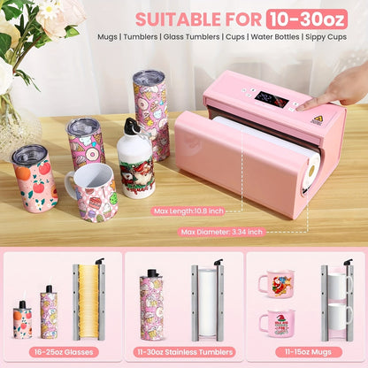 This Is a Versatile Heat Press Machine Combo Featuring an 8 in 1 And 5 in 1 Design, with Dimensions of 15"X15" And 15"X12". It Has a Rotatable Design And Is Suitable for Transferring Images Onto Various Items Such As T-Shirts