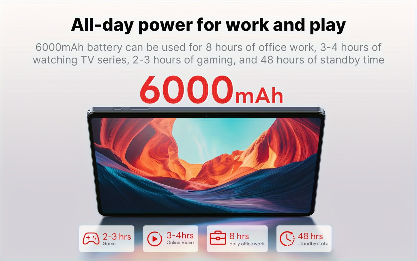 SUXI 2025 New 4G LTE Android 14 Tablet with Calling Capabilities, 10.1-inch FHD In-cell Screen, Octa-core Chip, 12GB RAM + 128GB Storage (expandable Up to 2TB), 5G Wi-Fi, Dual Cameras. Suitable for Gaming, Office Work, Studyi