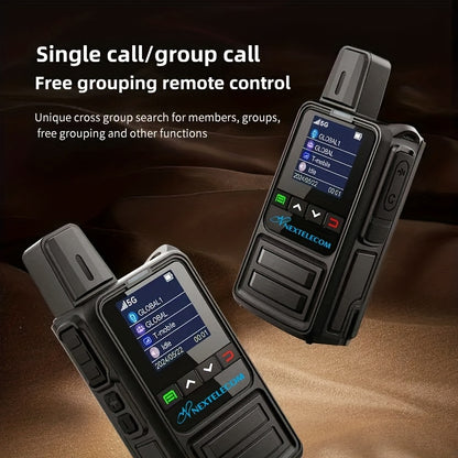 Model 360 Walkie-Talkie, 5000-mile Global Range, 5G POC, One-button PTT, Long-range Walkie-talkie (black, Includes 2 Units And SIM Card)., Emergency Communication, Longrange Radios, Lightweight Communicator, Portable Device,