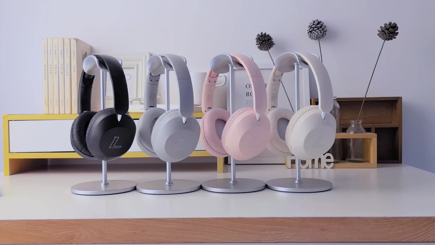 Christmas Gift Choice, 4pcs Set: Headphones/Audio Cable/Data Cable/Manual, Over-Ear Wireless Earbuds, Soft Pads, Lightweight Body for Comfort Wear All Day Long, Foldable & Adjustable Design with Portability Ideal for Travelin