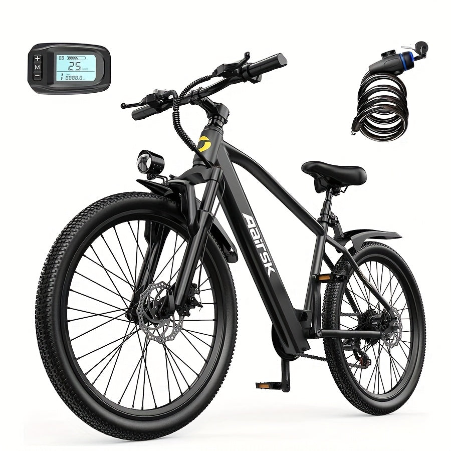 Aairsk Electric Bike 26inch, 25Mph Speed & Peak 748W Motor, 40 Miles Range &13Ah/10Ah Removable Battery, 21-Speed & Dual Suspension, Adult Teen Ebike Electric Mountain Bike, Electric Bike for Women, Electric Bikes for Men, Da