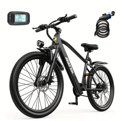 Aairsk Electric Bike 26inch, 25Mph Speed & Peak 748W Motor, 40 Miles Range &13Ah/10Ah Removable Battery, 21-Speed & Dual Suspension, Adult Teen Ebike Electric Mountain Bike, Electric Bike for Women, Electric Bikes for Men, Da