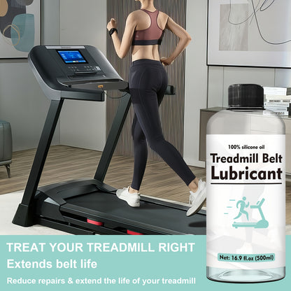 Treadmill Lubricant Oil 16.91oz, Resistant And Stable Treadmill Oil Belt Lubricant, Reduce Friction Silicone Oil for Treadmill Suitable for All Kinds Of Treadmills