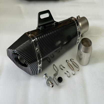 1pc Stainless Steel Motorcycle Exhaust Universal Fit, 51mm Connection Pipe with DB Killer Sticker, for HONDA Yamaha NC700 Z900 GSXR1000 SV650 R6 R3 ZX6R ZX10 K7 MT07 Z1000 and More Street Sport Bike Performance Upgrade – Su