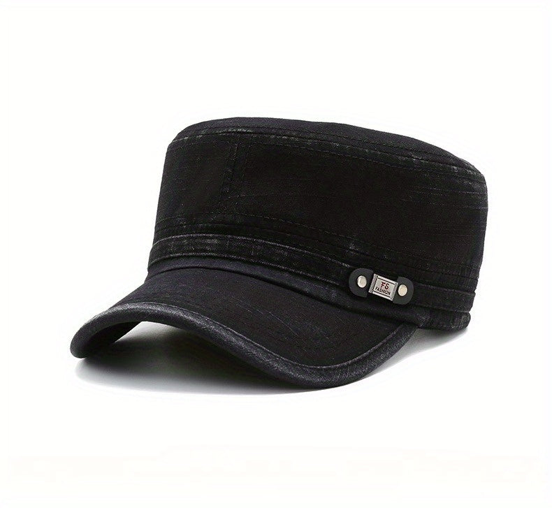 Two Men'S Outdoor Flat Caps, Spring And Autumn Baseball Hats, Casual Flat Caps, Duckbill Hats - Adjustable Trucker Hats