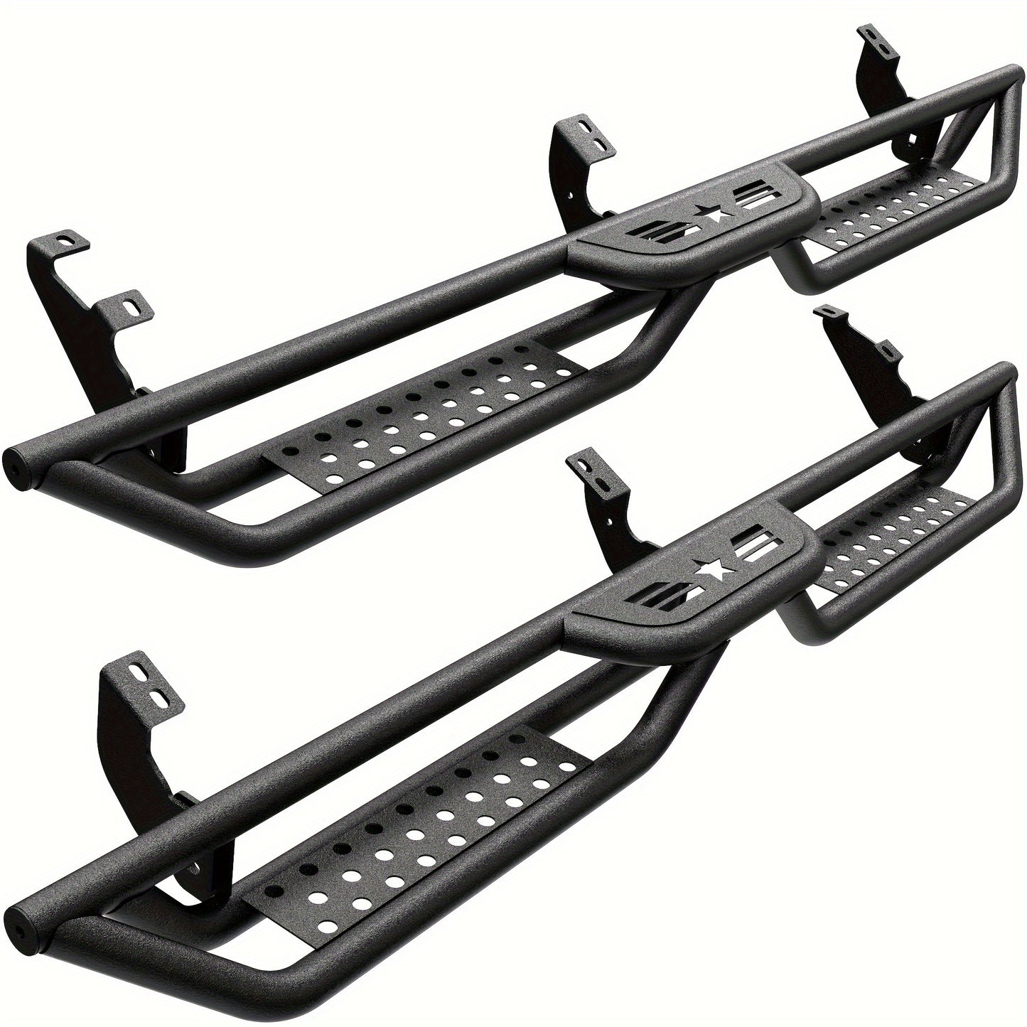 Armor Running Boards For Toyota 4Runner 2010-2024 - Side Step Rails Nerf Bars Drop Down 6" Black Running Boards - For SUV Enthusiasts - Enhance Vehicle Style & Provide Easy Access