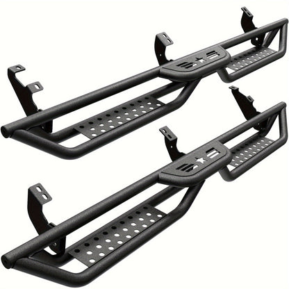 Armor Running Boards For Toyota 4Runner 2010-2024 - Side Step Rails Nerf Bars Drop Down 6" Black Running Boards - For SUV Enthusiasts - Enhance Vehicle Style & Provide Easy Access