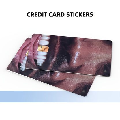 3pcs, 1pc spare Ultra-Thin Vinyl Credit Card Skins - Waterproof, Scratch & Slip Resistant Stickers for Debit, Transit & Key Cards - Sleek White with Colorful Edges