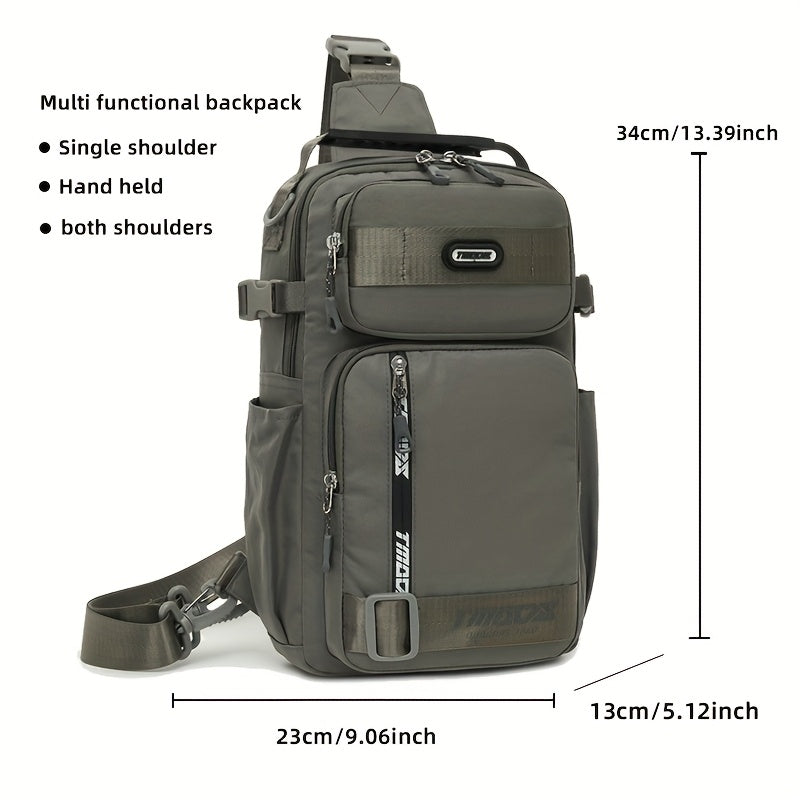 Unisex Fashion Anti-Theft Crossbody Bag - Lightweight Oxford Material, Secure Zip Closure, Adjustable Strap, Perfect for Travel & Everyday Use, Crossbody Ba